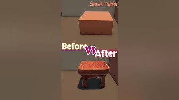 🧱✨ From a simple cube to a stylized little table! Indy Bones #games #gamer  #unity3d #blender