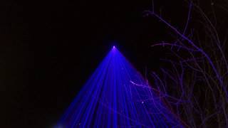 Police Memorial Blue Light Service Laser Space Cannon