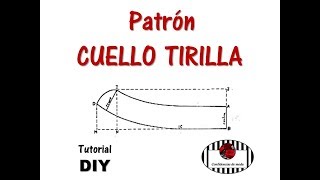 DIY. Cómo trazar el patrón del CUELLO TIRILLA