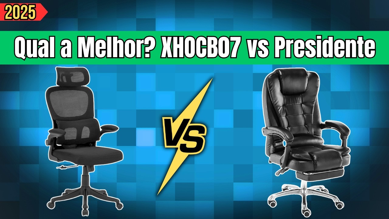 Python Fly XHOCB07 vs Presidente: Qual Cadeira de Escritório COMPRAR em 2025? [Comparativo Completo]