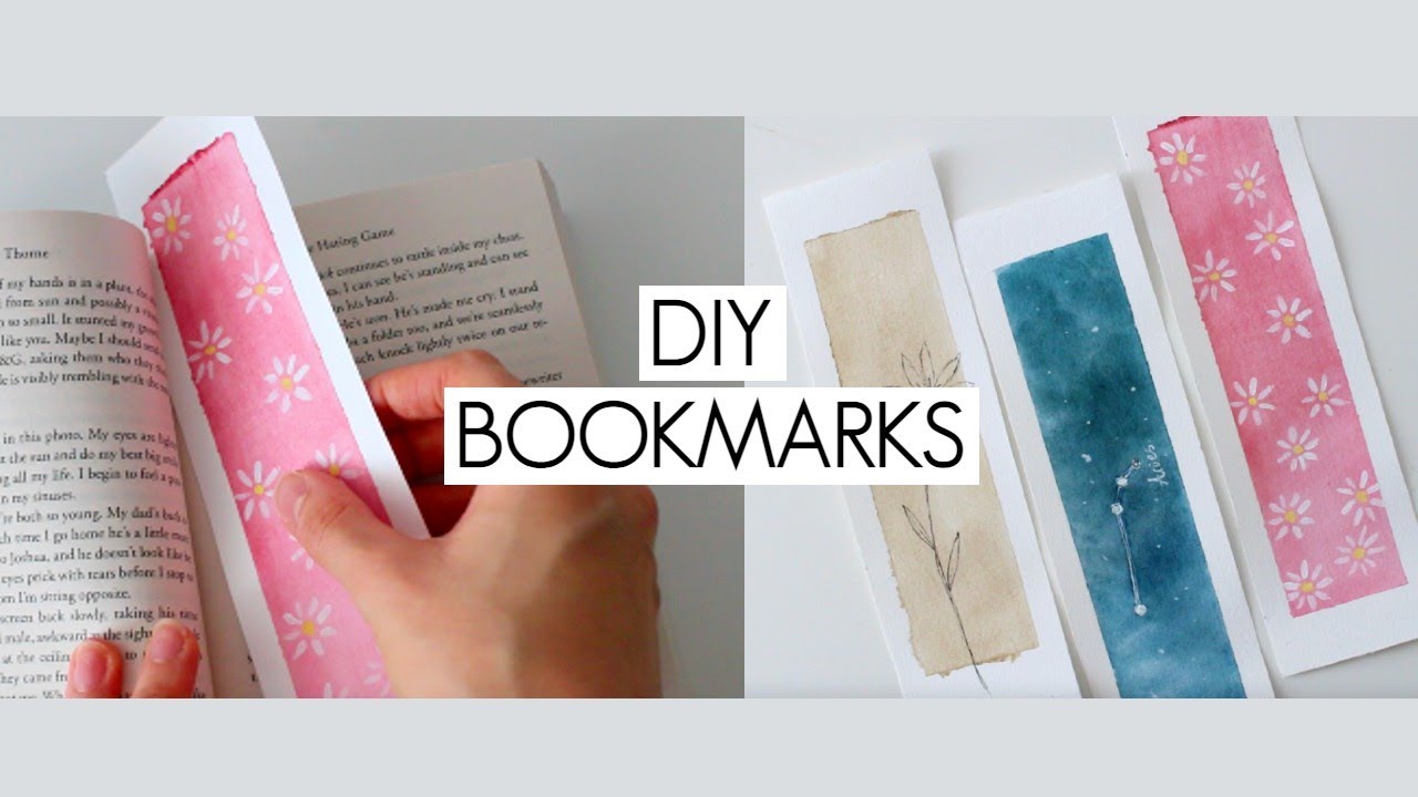 DIY: How to Make Your Own Bookmarks - Easy Bookmarks for Beginners ...