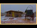 Winter Storm Continues! Sheltering in my Wild West Cabin for 3 Days (No Talking, ASMR)