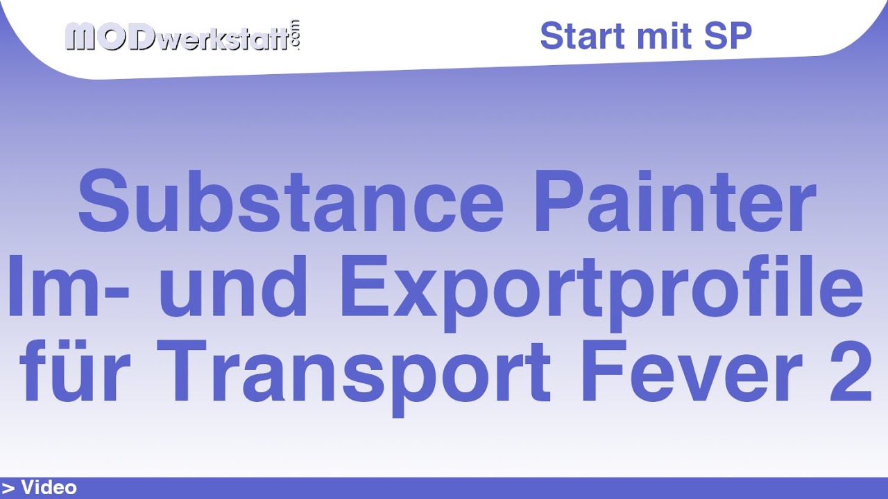 Start mit Substance Painter