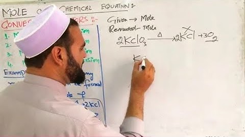 Nmdcat’s 2025 syllabus Mole-Mole conversion Moles of O2 will be produced by decomposition of KClO3? 