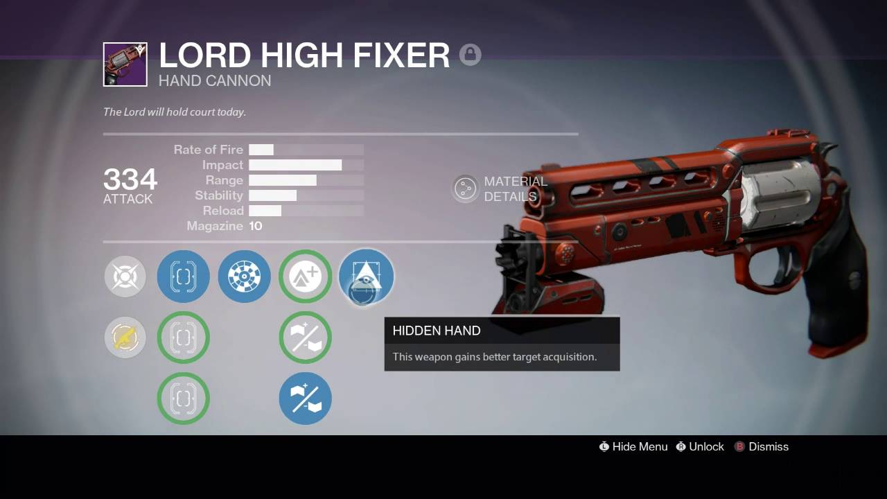 Destiny: God Roll Lord High Fixer
