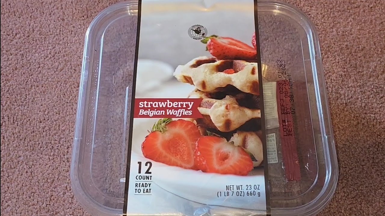 Costco Item Review Strawberry Belgian Waffles l Taste Test YouTube