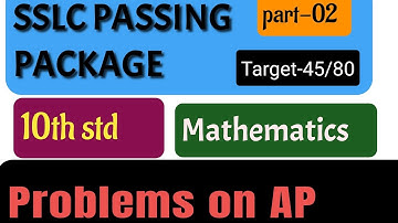 SSLC PASSING PACKAGE/Mathematics (part-02)/Problems on AP