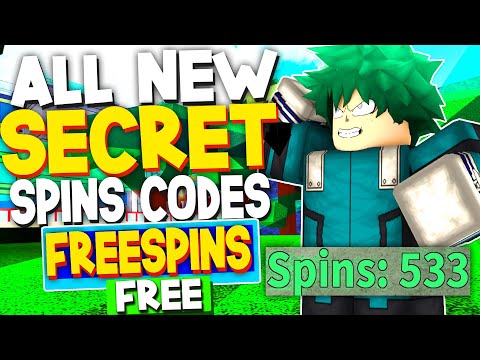 ALL NEW *LEGENDARY SPINS* CODES in MY HERO MANIA CODES! (Roblox My Hero  Mania Codes) 