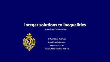 Integer solutions to inequalities
