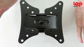 LOOP ALLOY Wall Mount Bracket Max Monitor 13-27” Max Vesa 100x100mm Max load: 20kgs (Tilting/Swivel)
