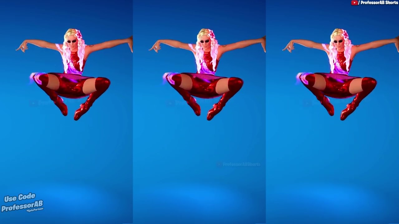 Fortnite Trinity's Kick Emote With Carolina Skin Thicc 🍑😍🥵