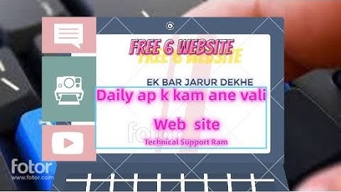 #TechnicalSupportRam Top 6 best Useful Websites !! Android Phone Computer & Internet User Must Know