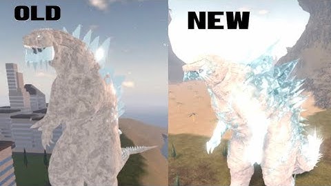 Frostbite Godzilla Old Vs New (Roblox Kaiju universe)