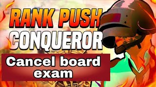 Cancel 10th and 12th board exams |rank push to conqueror | Sezu gaming live | live stream