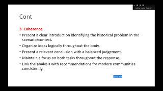 S.6 HISTORY FACILITATION - PAPER STRUCTURE | SCENARIO APPROACH - CONSTRUCTS - ITEMS & RESPONSES