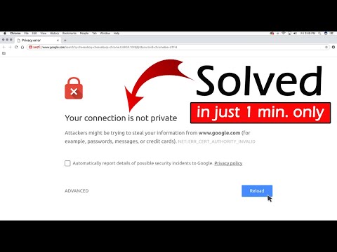 your connection is not private problem solved | 100% solve in just 1 minute only