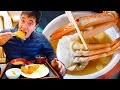 Japanese Seafood Heaven!! ¥100 Crab Soup + CRAZY TUNA Cutting in Yokohama, Japan!