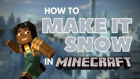 How to make it snow in any biome in Minecraft Tutorial