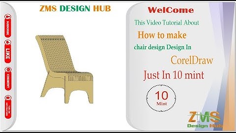 Parametric Chair design | chair design in corelDraw # ZMS DESIGN HUB