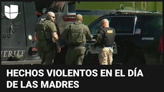 Fin de semana violento en EEUU: tiroteos en el Día de la Madre dejan varios muertos y heridos