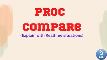 proc compare||advance sas||procedures in sas||compare