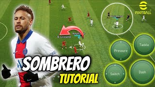 Tutorial for SOMBRERO skill in eFootball mobile 23 #sombrero #tutorial #efootball #pes #skills #ad