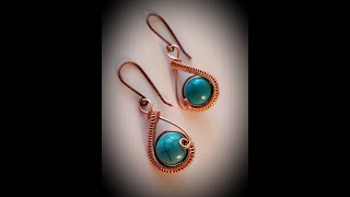 Woven Teardrops With a Curl Earring Tutorial  Cheryl St.Pierre of Majestic Wire Artworks