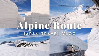 Traversing Japan Alpine Route | ❄12m Snow Wall | Japan Solo Travel | Silent Vlog