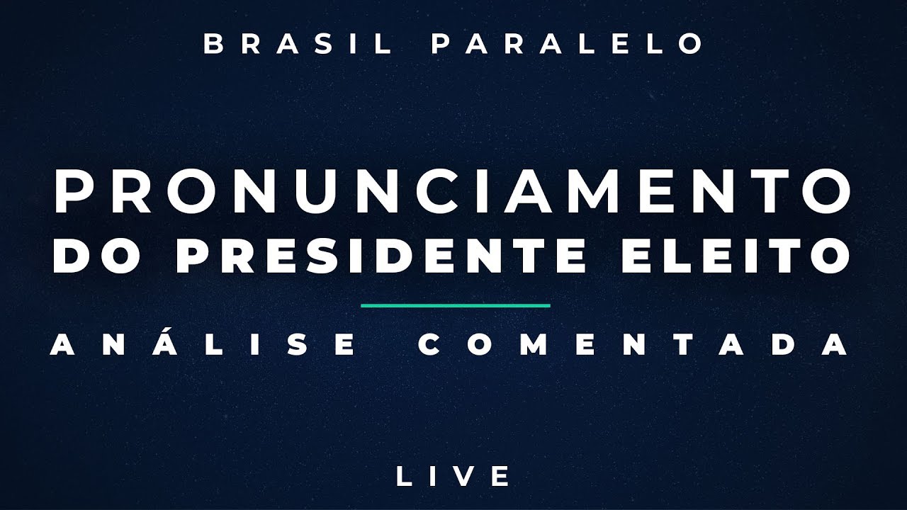 (Ao vivo) Pronunciamento do presidente eleito | Análise comentada