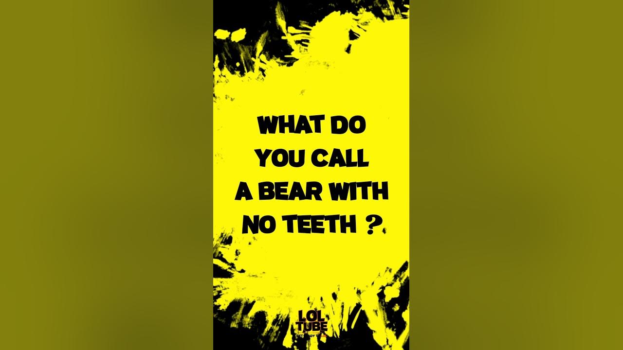 funny-riddle-what-do-you-call-a-bear-with-no-teeth-youtube