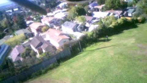 Trex 450 RC helicopter inverted