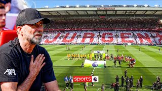 Anfield sings You'll Never Walk Alone one last time for Jurgen Klopp ❤️
