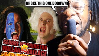 George Washington vs William Wallace. Epic Rap Battles of History (REACTION)