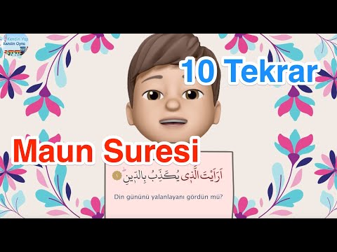 Nurettin'le Maun Suresi  / 10 Tekrar / Ezber Dualar