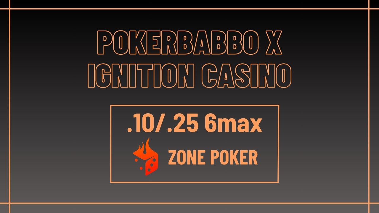 25NL ZONE POKER ON IGNITION YouTube