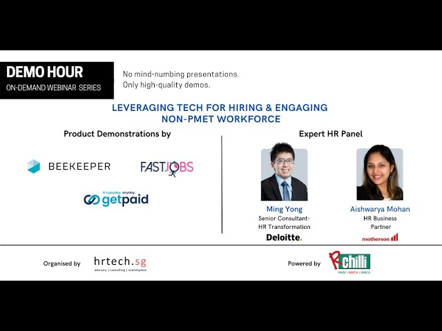 DEMO HOUR: Leveraging Tech for Hiring & Engaging NON PMET Workforce | Beekeeper | FastJobs | GetPaid