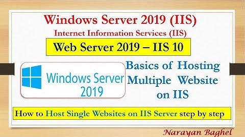 Web Server 2019 – IIS 10 Basics of Hosting Multiple  Website on IIS - Web Server 2019 - 05