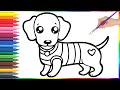 How to draw a dog for kids/Bolalar uchun itni qanday chizish mumkin/Как нарисовать собаку для детей