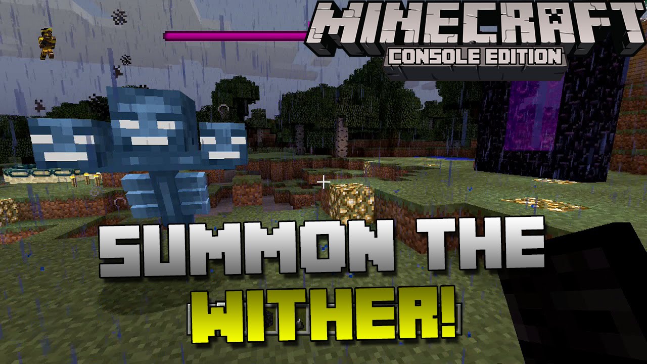 Minecraft Xbox & Playstation: How to Summon the Wither! | Spawning the
