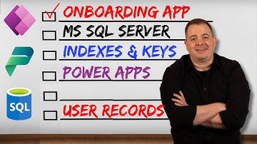 Onboarding Application Example - MS SQL Server & Indexes