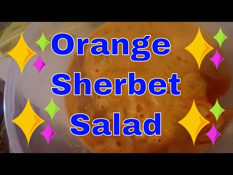 Orange Sherbet Salad