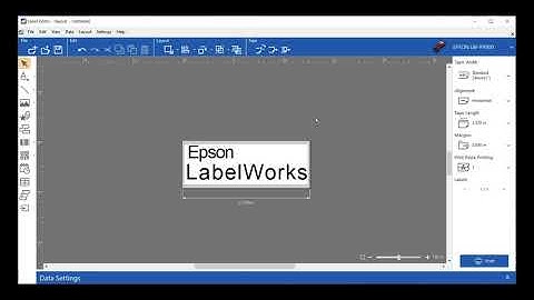 Epson LabelWorks Label Editor Software Tutorial - Printing Your First Label