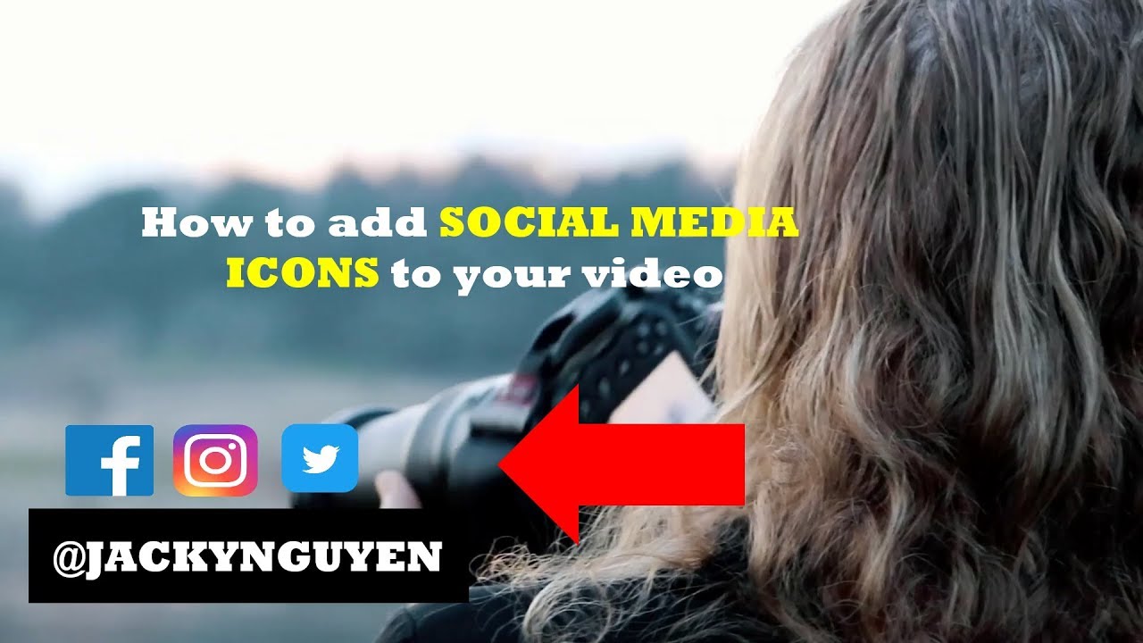 How to Add Animated Social Media Icons Into Video - YouTube