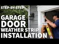 Garage Door Weather Stripping Replacement and Installation - Garage Weather Seal for Side and Top