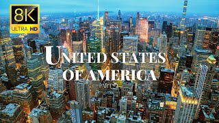 Cities of United States of America ?? in 8K ULTRA HD 60 FPS Drone Video