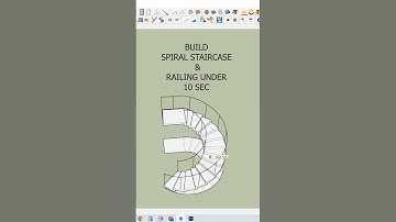 Sketchup staircase #sketchuptutorial #sketchup