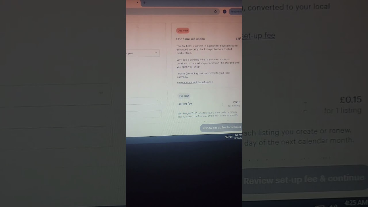 What is Etsy Registration Fee and Listing Fee - 