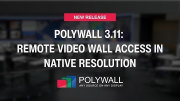 Polywall 3.11 Remote Video Wall Access in Native Resolution