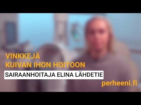 Video: Kasvojen kuivumiseen?