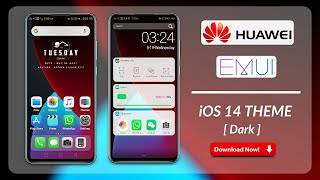 Dark iOS 14 Theme for Honor and Huawei phones | EMUI 11/10 screenshot 4